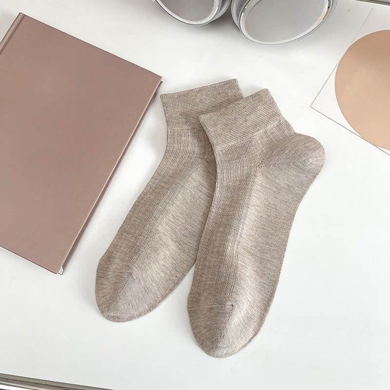 Weiche, dehnbare Knöchelsocken (5 Paar) - Khaki - EU36-44 (US3-10) - image 9