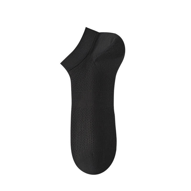 Atmungsaktive Seiden-Knöchelsocken (8 Paar) - Schwarz - EU36-44 (US3-10) - image 5