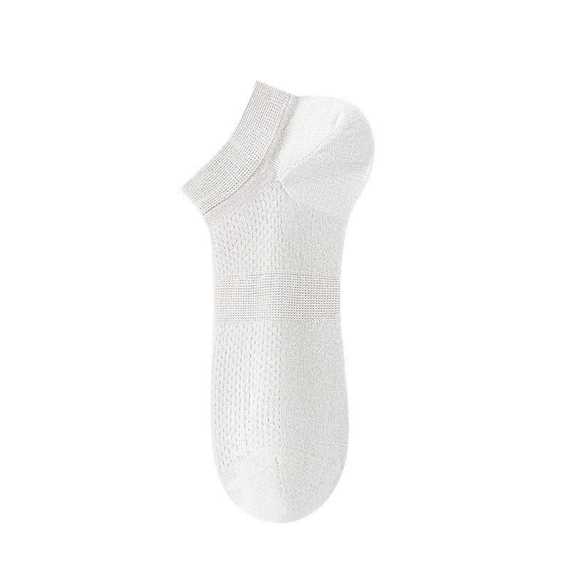 Atmungsaktive Seiden-Knöchelsocken (8 Paar) - Weiß - EU36-44 (US3-10) - image 6