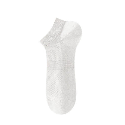 Atmungsaktive Seiden-Knöchelsocken (8 Paar) - Weiß - EU36-44 (US3-10) - image 6