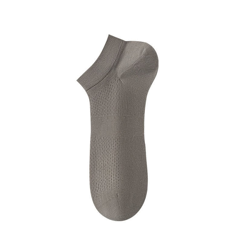 Atmungsaktive Seiden-Knöchelsocken (8 Paar) - Grau - EU36-44 (US3-10) - image 7