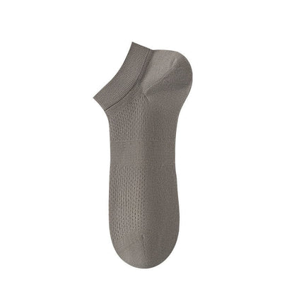 Atmungsaktive Seiden-Knöchelsocken (8 Paar) - Grau - EU36-44 (US3-10) - image 7