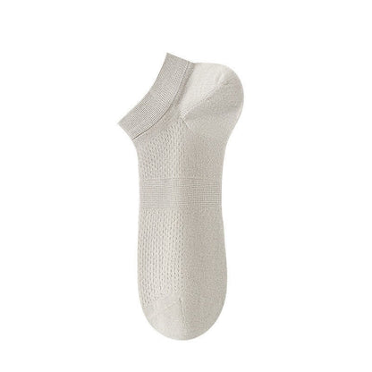Atmungsaktive Seiden-Knöchelsocken (8 Paar) - Beige - EU36-44 (US3-10) - image 8