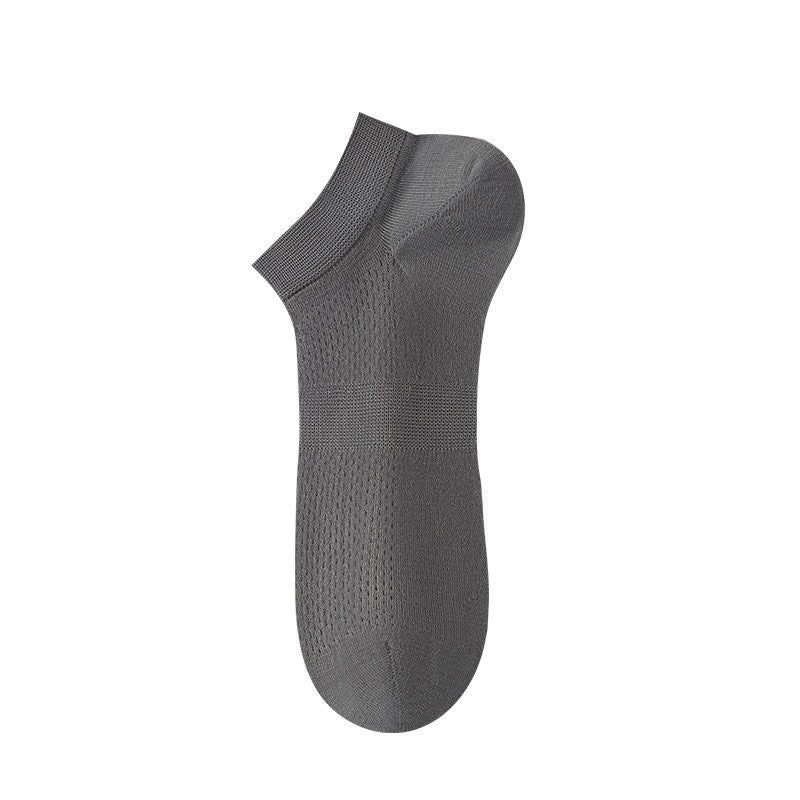 Atmungsaktive Seiden-Knöchelsocken (8 Paar) - Dunkelgrau - EU36-44 (US3-10) - image 11