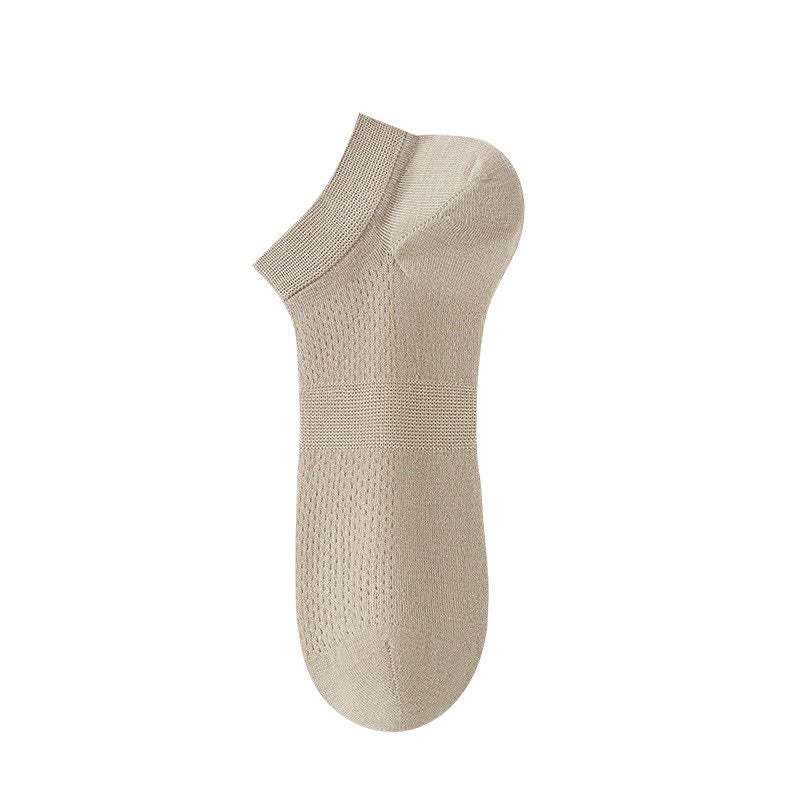 Atmungsaktive Seiden-Knöchelsocken (8 Paar) - Khaki - EU36-44 (US3-10) - image 9