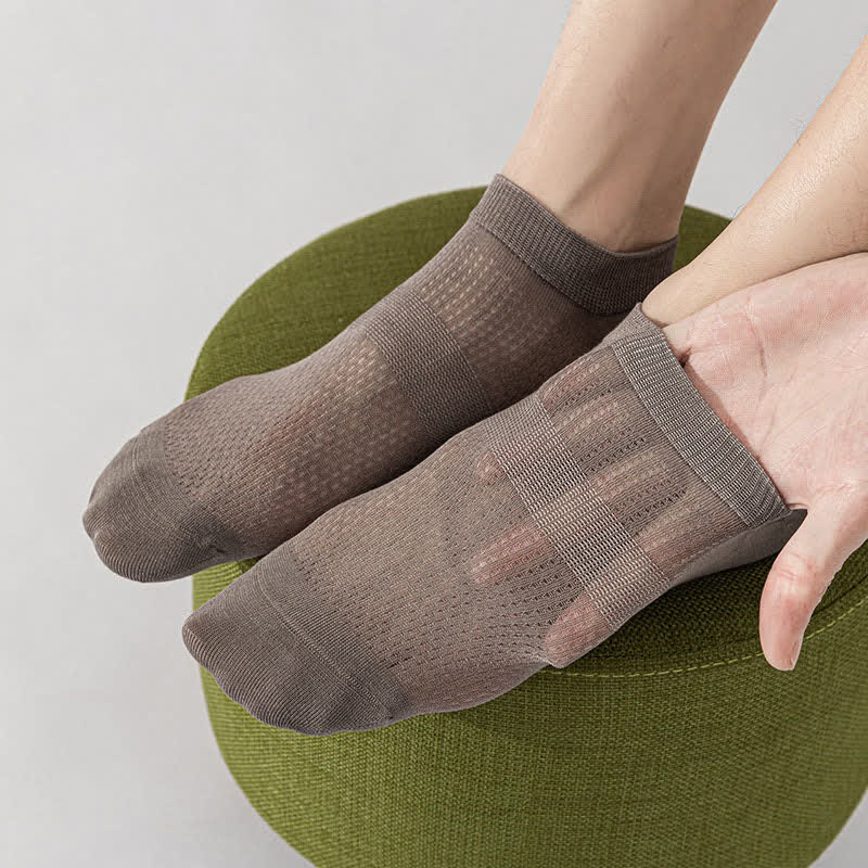 Atmungsaktive Seiden-Knöchelsocken (8 Paar) - image 2