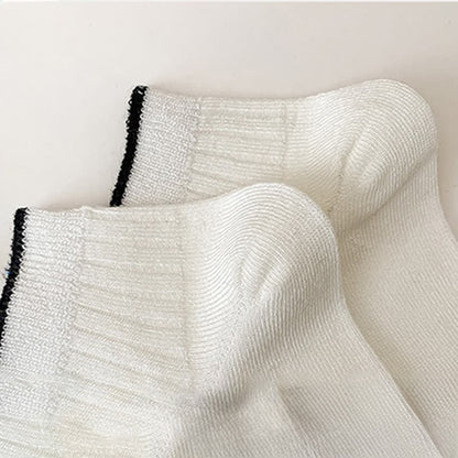 Lässige gerippte Bambus-Knöchelsocken (5 Paar) - image 8