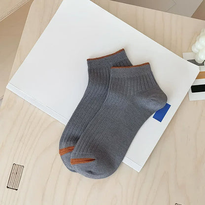 Lässige gerippte Bambus-Knöchelsocken (5 Paar) - Dunkelgrau - EU36-44 (US3-10) - image 13