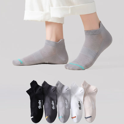 Atmungsaktive, gepolsterte Knöchelsocken (5 Paar) - Mehrfarbig - EU36-44 (US3-10) - image 0