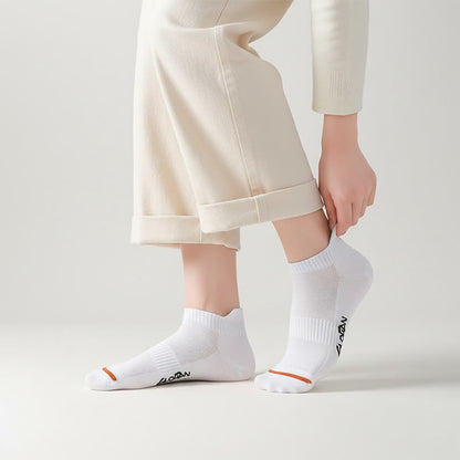Atmungsaktive, gepolsterte Knöchelsocken (5 Paar) - Weiß - EU36-44 (US3-10) - image 1