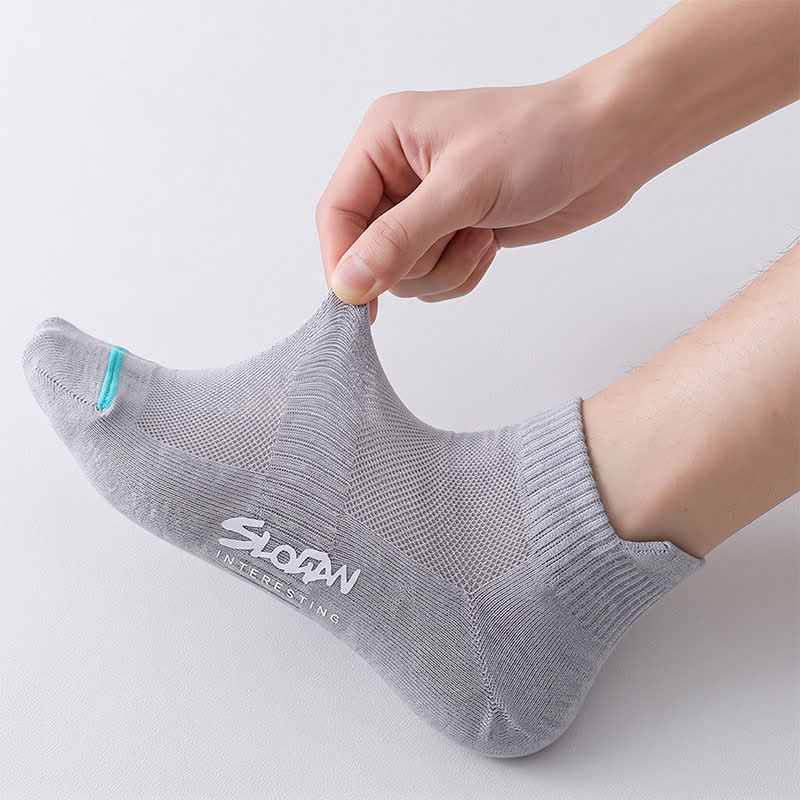 Atmungsaktive, gepolsterte Knöchelsocken (5 Paar) - Hellgrau - EU36-44 (US3-10) - image 7