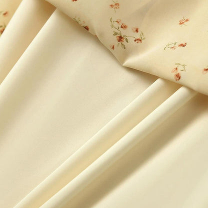 Plus Size Vintage Midikleid mit zartem Blumenmuster und Bindekragen - image 5