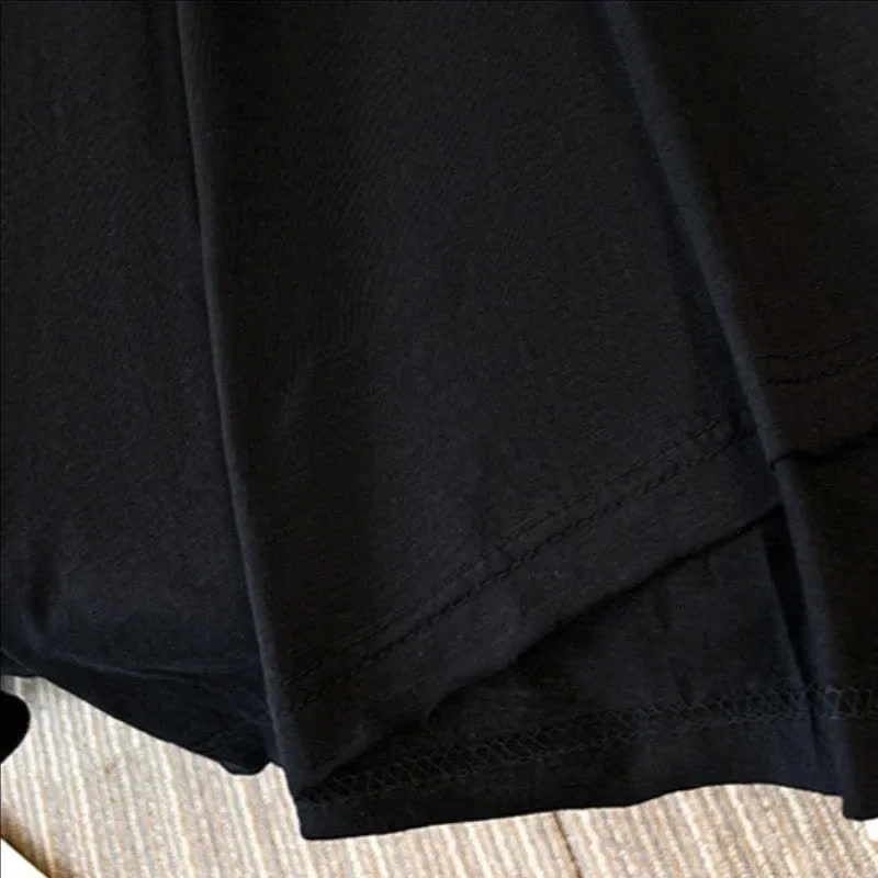 Plus Size Baumwoll-Stretch-T-Shirt mit Schlitz am Saum - image 4