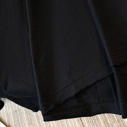 Plus Size Baumwoll-Stretch-T-Shirt mit Schlitz am Saum - image 4