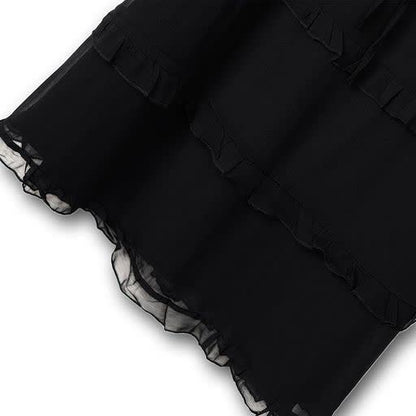 Romantisches Midikleid mit Stufenrüschen in Übergröße - image 6