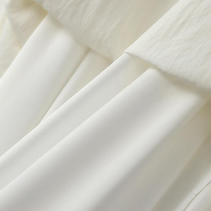 Weiches Boho-Midikleid in Elfenbein mit Quasten und Bindegürtel - image 6