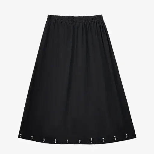 Plus Size Midi-Rock mit seitlicher Bindefläche, Raffungen und kurzen Ärmeln, passendes Set - Midi-Rock - 6XL - image 6