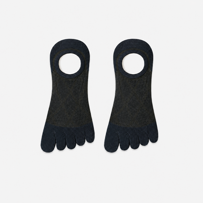 Atmungsaktive, unsichtbare Zehensocken aus Bambus (3 Paar) - Königsblau - EU36-45 (US3-11) - image 4