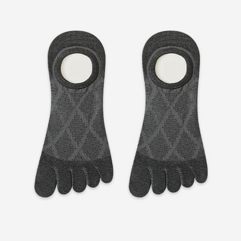 Atmungsaktive, unsichtbare Zehensocken aus Bambus (3 Paar) - Dunkelgrau - EU36-45 (US3-11) - image 6