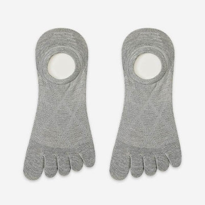 Atmungsaktive, unsichtbare Zehensocken aus Bambus (3 Paar) - Hellgrau - EU36-45 (US3-11) - image 7