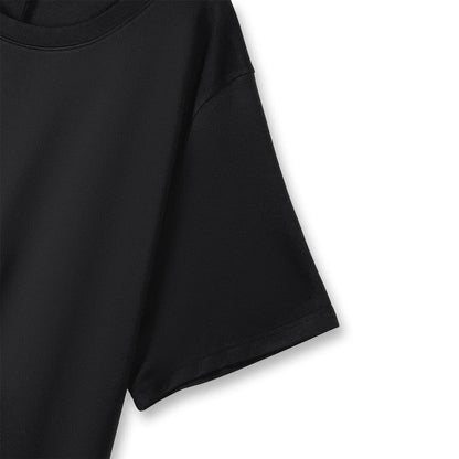 Plus Size Rundhals Kurzarm Etuikleid, schlichte Midi-Länge - image 2