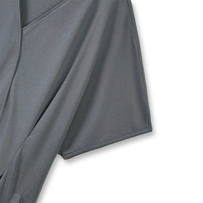 Sommerkleider in Übergröße mit Fledermausärmeln, kurzem Schnitt, lockerer Passform und Taschen - image 2