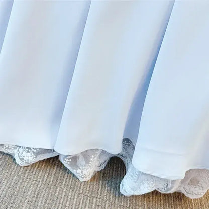 Leichtes Sommerkleid in A-Linie mit eckigem Ausschnitt in Übergröße, Midi-Länge - image 4