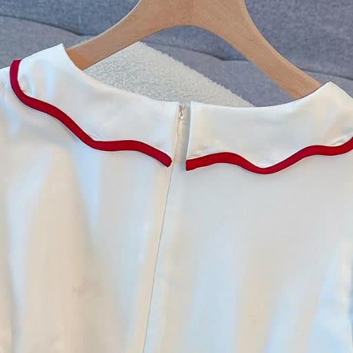 Plus Size Kurzarm-Midikleid mit Quasten und Blumenmuster, geblümt - image 3