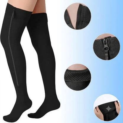 Elegante Kompressionsstrümpfe mit Reißverschluss - image 3