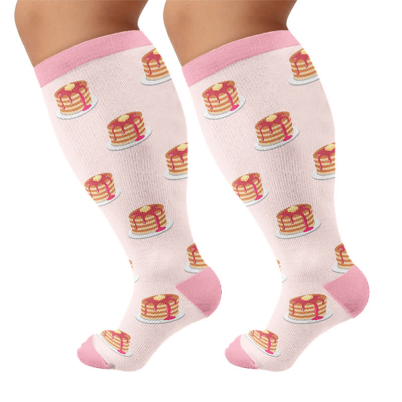 Kompressionsstrümpfe in Übergröße - Rosa - 4XL - image 5