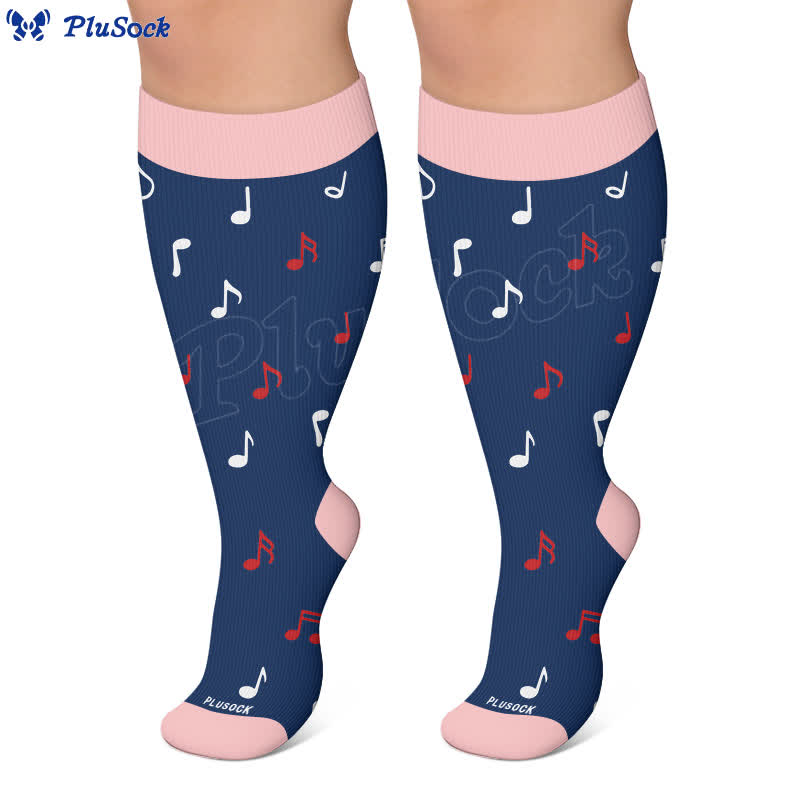Plus Size Music Robot Kompressionsstrümpfe - image 6