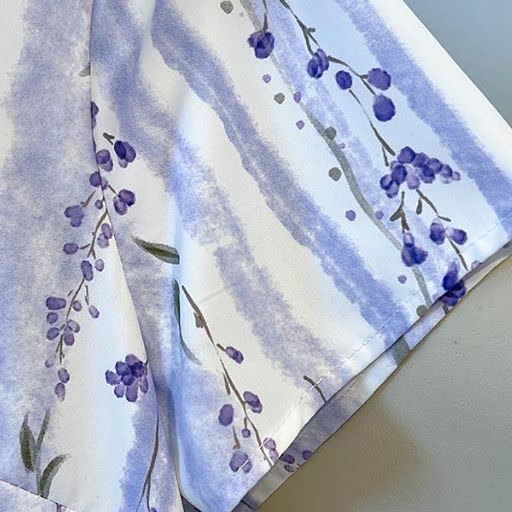 Sommer-Maxikleid in Übergröße, locker geschnitten, mit Blumenmuster und Streifen, Stehkragen - image 3