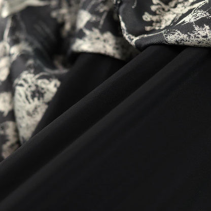 Romantisches, transparentes Cardigan-Kleid in Übergröße, fließendes A-Linien-Midikleid-Set - image 3