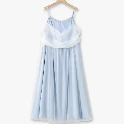 Plus Size Empire-Taille, figurbetontes, ausgestelltes A-Linien-Sommerkleid-Set - Midi Slipkleid - 6XL - image 1