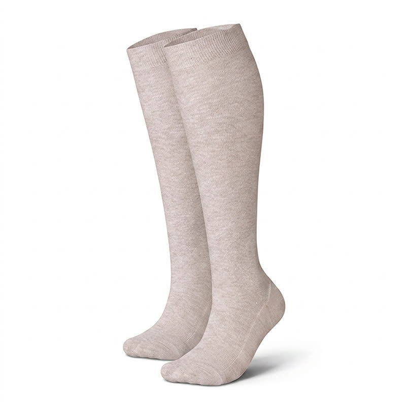 Gepunktete Kompressionsstrümpfe (3 Paar) - Kamel - L/XL - image 8