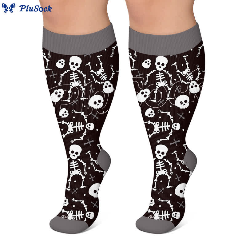 Plus Size Webs Bone Parade Kompressionsstrümpfe - image 5
