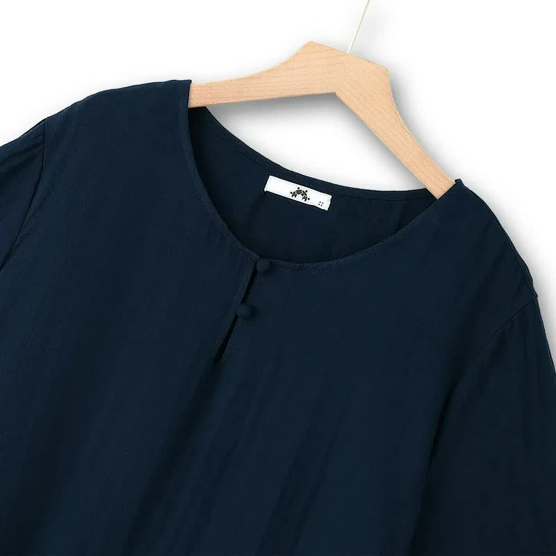 Luftiges Midikleid mit Knopfleiste - image 3