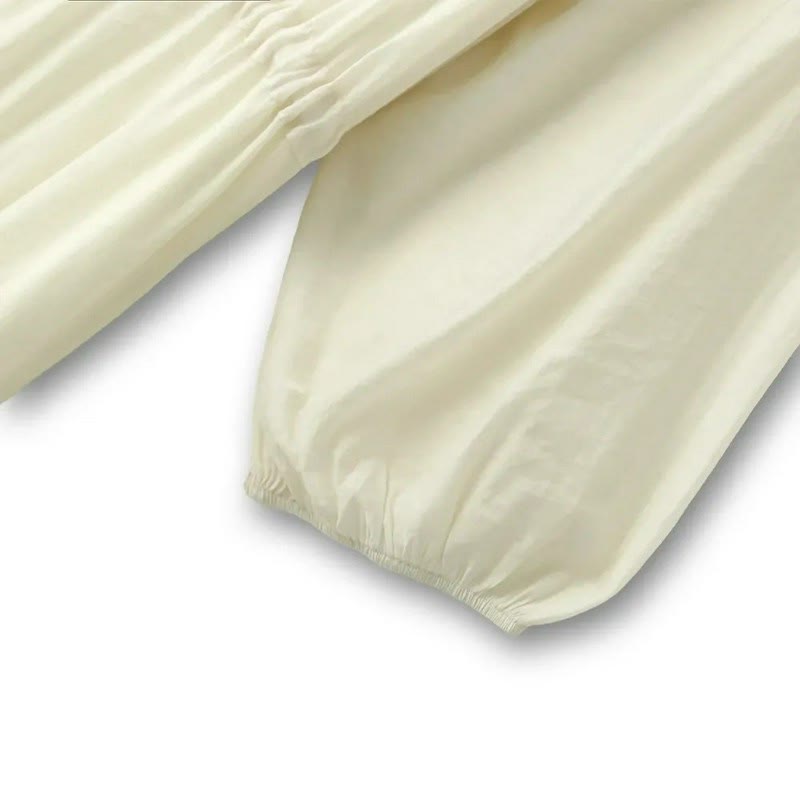 Boho-Maxikleid mit Kordelzug und Stufenrock für den Urlaub - image 7