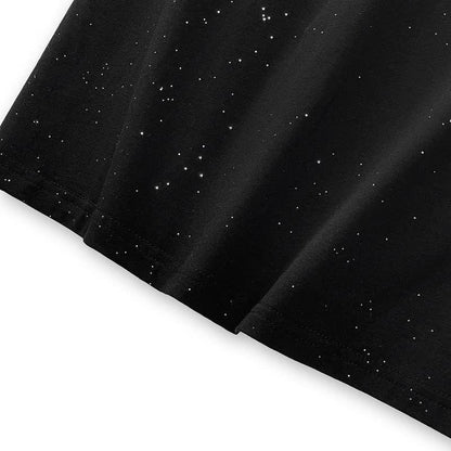 Lässiges Oberteil aus gesprenkelter Baumwolle mit Knopfdetails - image 4