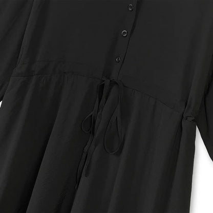Lässiges Midikleid mit Kordelzug - image 3