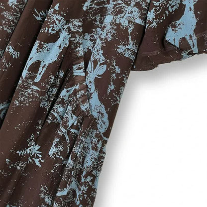 Boho-Maxikleid mit Print und fließendem Muster - image 2