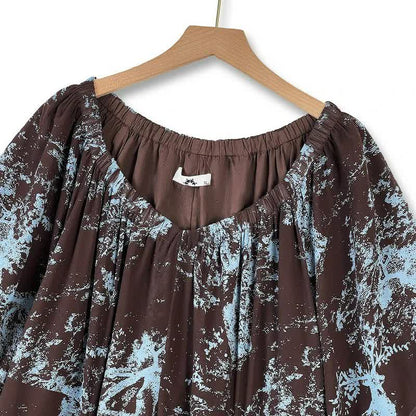 Boho-Maxikleid mit Print und fließendem Muster - image 4