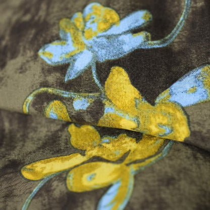 Vintage-Midikleid aus Viskose mit Blumenmuster - image 4