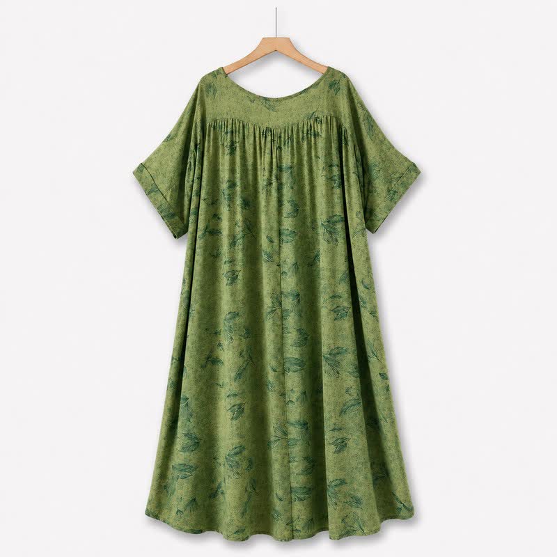 Midikleid „Botanical Breeze“ - Grün - 5XL - image 0