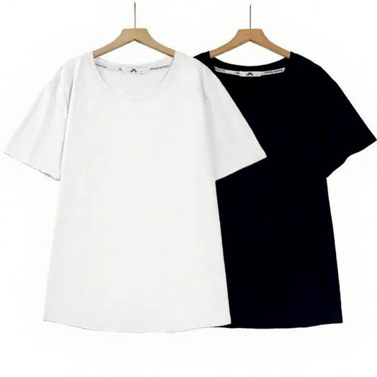 Basic-Top aus Baumwoll-Stretch mit Rundhalsausschnitt - image 0