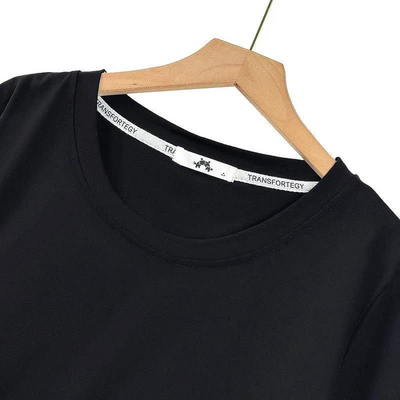 Basic-Top aus Baumwoll-Stretch mit Rundhalsausschnitt - image 4