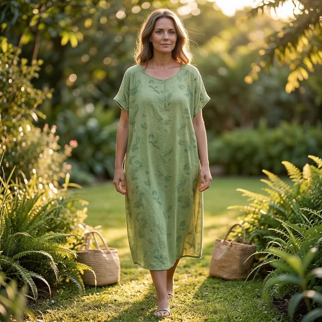 Midikleid „Botanical Breeze“ - image 1