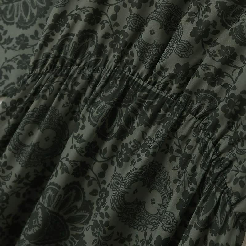 Vintage-Midikleid mit Blumenmuster - image 2