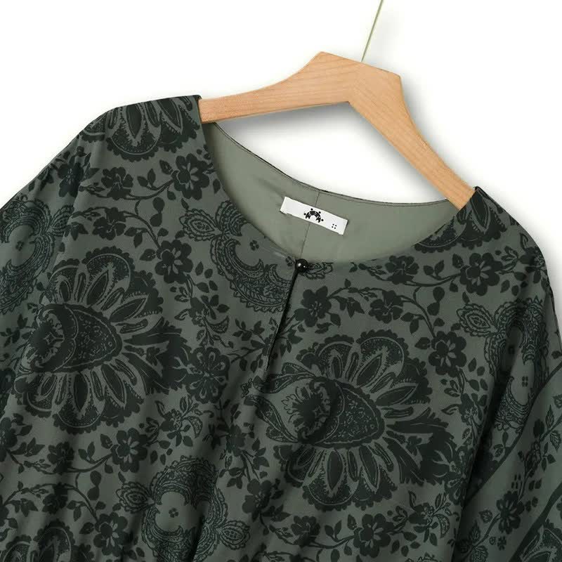 Vintage-Midikleid mit Blumenmuster - image 1
