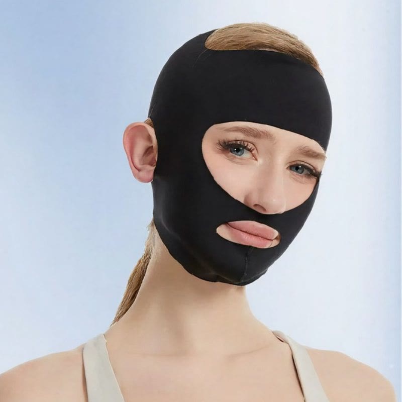 Nahtlose Gesichtsmaske - Schwarz - Einheitsgröße - image 3